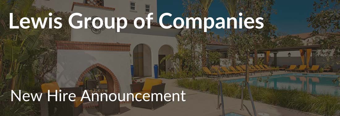 Lewis Group of Companies New Hire Announcement